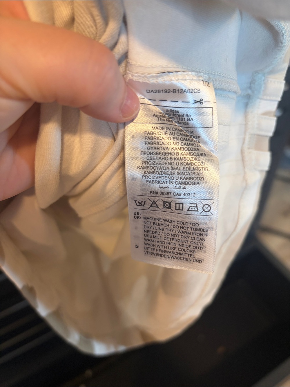 adidas Beige and Cream Camo 3‑Stripes Racerback Tank Dress - Picture 8 of 9